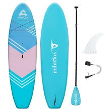 Abrazo YOGAqua 10'6" x 34" x 5" Stand Up Paddle Board Blue/Purple/Pink/Green