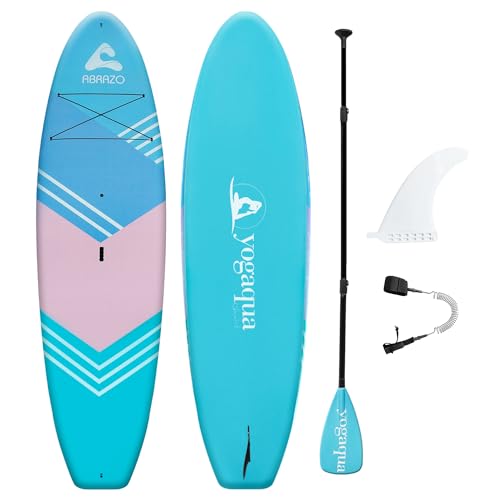 Abrazo YOGAqua 10'6" x 34" x 5" Stand Up Paddle Board Blue/Purple/Pink/Green