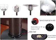 Patio Heater, Stainless Steel Tabletop Gas Home Burner Propane Or Butane Gas Bottle Low Energy, for Gazebo Garden Camping Outdoor