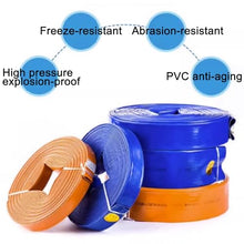 WXQAMZDM Heavy Duty Reinforced PVC Lay Flat Discharge and Backwash Hose for Swimming Pool Water Transfer Pump (Yellow 65mm/2.5in)
