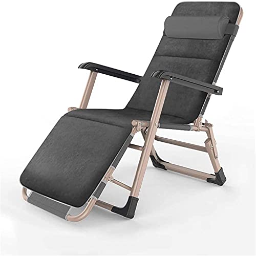 Folding Garden Lounger, Home Lazy Lunch Chair, Balcony Sofa Chair, Lounge Chair, Leisure Simple Back Chair (C)