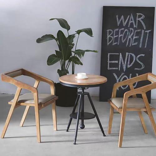 JOSOGO Outdoor Cafe Bistro Table and Chair Set, Metal Round Dining Set for Coffee Shop, Commercial Restaurant Furniture for Dessert Shop Patio,Bar BBQ Hotpot Seating(Q)