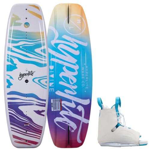 Hyperlite Divine Womens Wakeboard W/Allure Bindings White/Multi 128cm