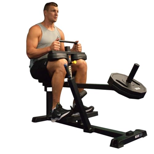 Gronk Fitness Plate Loaded Seated Calf Raise Black