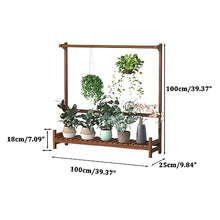 Hanging Plant Stand Indoor Wood Tall Flower Stand For Multiple Plants Plant Shelf Coat Rack Stand For Window Plant Shelf Indoor Garden Balcony Home Decor Bedroom Display Rack Simple Ladder Fram