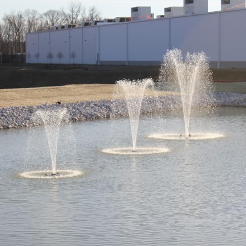 HALF OFF PONDS 1.5 HP Floating Fountain with Color Changing Lights