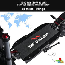 Tumotcy 5600W Electric Scooter Dual Motor 50mph 56 Mile Range Black
