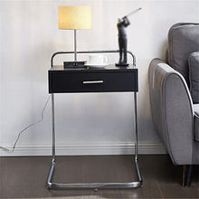 NRFJFOP Living Room Sofa Side Table Small Square Bedside Cabinet Coffee Balcony