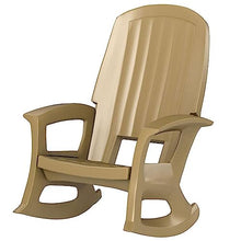 Semco Rockaway Heavy Duty All Weather Rocking Chair, Taupe, 4 Pack