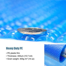 ERRULAN Solar Pool Covers for Above Ground Pools Rectangular, Swimming Pool Solar Heater, Heavy-Duty Insulating Spa Thermal Blanket (Size : 6x8m/19.7x26.2ft)