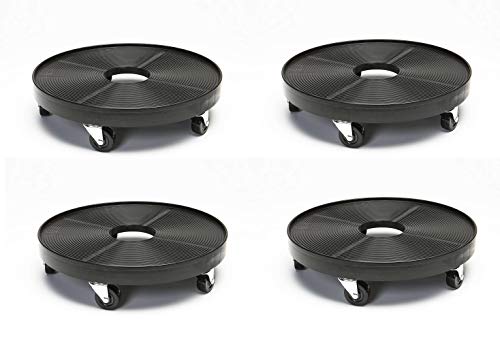 Devault 722802 16in Plant Dolly, 16" Black (Pack of 4)