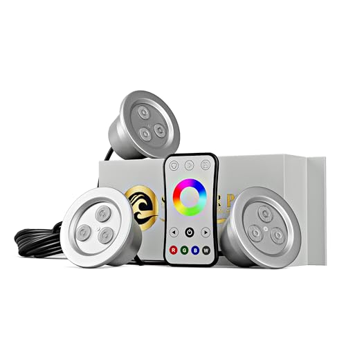 SUPERIOR POND Fountain Color Changing Light Kit 3X RGB 9-Watt Fixtures