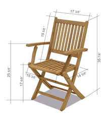 Amazonia Patio Kobe 9-Piece Dining Set Certified Teak Outdoor