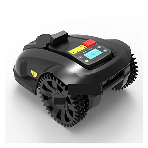 Electric Lawn Mower Smart Robot Lawn Mower E1800U Updated with Ultrasonic Sensor,WiFi App,1800m2 Working Capacity Noise-Free and Low Maintenance