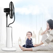 WNGJZZYC Fan with Mister Outdoor, 75W Mist Fans with 3-Cooling Speed, 2L Large Water Tank & Pivoting, with Remote Control, for Bedroom, Living Room