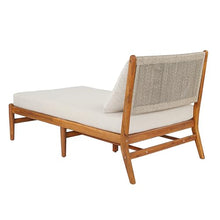 Christopher Knight Home Jenny Set of 2 Acacia Wood Chaise Lounge Chair Outdoor with Cushions, Outdoor Recliner Chairs with Hand-Woven Backrest, Pool Loungers for Patio Poolside Backyard, Teak+Beige