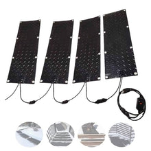Snow Melting Mats Walkways Heated Outdoor Mats Sidewalk No Slip Heating Mat, Melts up to 2 in/h Speed Snow and Ice Melt Products for Winter Snow Removal for Most Entryways(Size:10inx48in,4 piece)