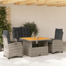 KUPTYERFG 4 Piece Patio Dining Set Reclining Chair Bench Lift Table