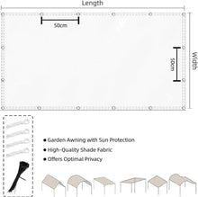 19x40 FT Outdoor Waterproof Rectangle Sun Shade Sail for Patio/Pool UV Protection Canopy Pergola Shade Cover