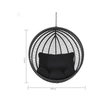XJOYSL7921 Rattan Chair Outdoor Balcony Hanging Basket Hanging Chair Swing Outdoor Rocking Chair Household Indoor Cradle Modern Accent Chair for Living Room