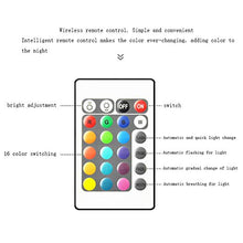 Outdoor Builtin Solar Decorative Light IP68 Waterproof 16 Kinds of Color Changing Led Night Light for Garden, Backyard, Pond, Party Decor