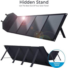 Outdoor Foldable Solar Panel 80W, Portable Solar Panel kit, Foldable Solar Charger for Portable Power Station, Solar Generator Camping, Laptops