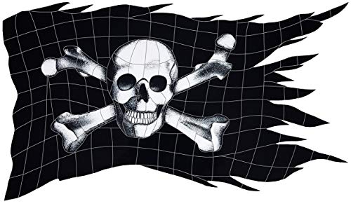 Artistry in Mosaics Jolly Roger Flag Ceramic Swimming Pool Mosaic 22" x 36