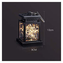 Solar Light Outdoors Waterproof Solar Power Light for Garden Decoration Round/Square Balcony Holiday Lighting (Size : Large ice lamp) (Square)