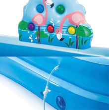 DSWMY Inflatable Pools, Large Swimming Pool with Brackets Family Above Ground Pool Can Swim Cover Floor Cloth Swimming Pool Summer Paddling Pool