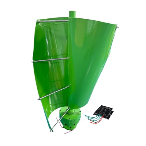 HUIZHITENGDA 12V 24V 48V 1500W Small Spiral New Energy Wind Power Turbine Generator 2 Blades,with Controller Applicable to Wind and Solar Power Generation Systems,24v