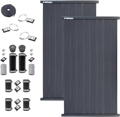 SolarPoolSupply DIY Solar Pool Heater Kit 2-4x8 / 2" I.D. Header