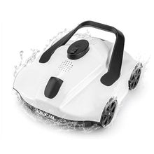 Robotic Pool Cleaner,1076 Sq.Ft Coverage,130mins Runtime,Powerful Suction,Automatic Route Planning,Cordless Pool Vacuum for Above Ground/Inground Pools,Self-Parking Function