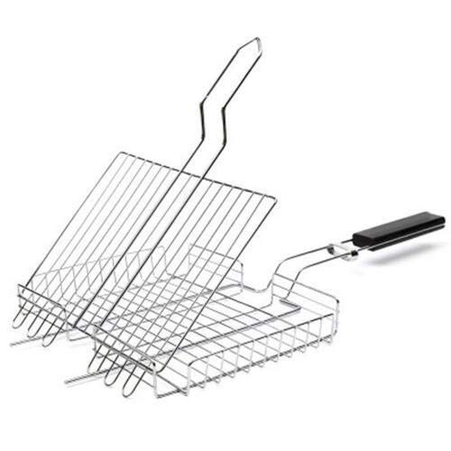 Titanium Barbecue Grill Outdoor Barbecue Net Picnic BBQ Plate Kitchen Barbecue Accessories Durable Kitchen Tool with Handle