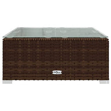 AJSEOYBS Outdoor Patio Set,Outdoor Garden Furniture,9 Piece Patio Lounge Set with Cushions Poly Rattan Brown,for Deck, Patio, Garden, Poolside, Backyard