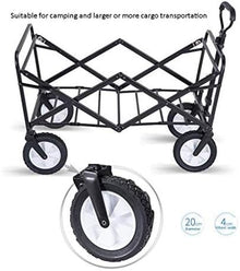 Folding Garden Trolley Cart Heavy Duty Wagon Multi-Function Shopping Cart for Outdoor Camping Beach Supermarket