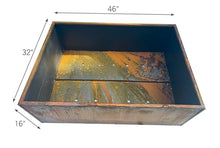 Extra Wide Corten Steel Planter Trough