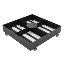 1100 LBS Steel Umbrella Base With Locking Wheels For Large Offset Umbrellas