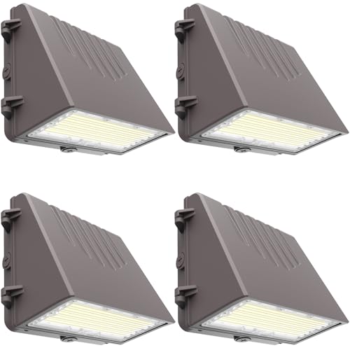 120W Full Cutoff LED Wall Pack Light Photocell, Wattage & 3CCT Selectable