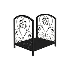 WXPWAMZ Firewood Storage Rack Iron Flooring Black Gold Firewood Rack New Home Firewood Storage Shelf