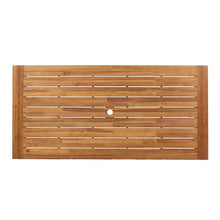 Christopher Knight Home Balew Patio Acacia Wood Dining Table, Indoor and Outdoor Dining Room Table for 6-8 Persons, Rectangular Dining Table for Backyard/Garden, Teak