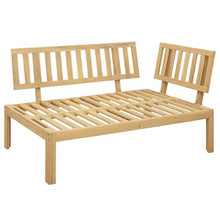 KFPOERTFGD 2 Piece Garden Pallet Sofa Set with Table, Solid Acacia Wood Outdoor Lounge Furniture, Light Brown and Dark Grey, Weather-Resistant Patio Seating