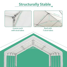 KEIKI 20x32ft Party Tent Heavy Duty, Outdoor Canopy Tent Carport Wedding Event Shelter BBQ Wedding Tents for Parties with Storage Bags & Removable Sidewall for Parties Carport Camping Garden Patio