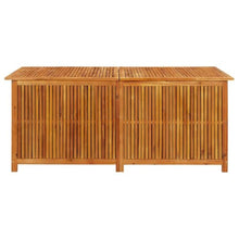 HKPWRBFG Patio Storage Box, Solid Acacia Wood, Outdoor Garden Bench 68.9