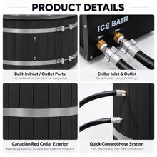 Cold Plunge Tub, Chill and Heat 1HP Chiller, Canadian Red Cedar(37-107℉)