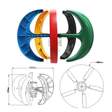 HENGJINGTR 3000W Vertical Axis Wind Turbine,110V/220V Alternative Energy Generator 48V Windmills with MPPT Hybrid Controller,220v