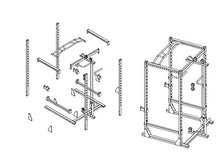 Pitbull Multi Smith Machine Home Gym Power Cage CM-5008 Black