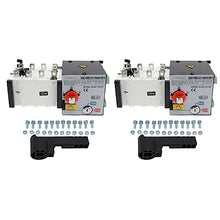 Generator Transfer Switch PC Isolated 2in 1out Dual Power Automatic Transfer Switch AC400V(Gray)