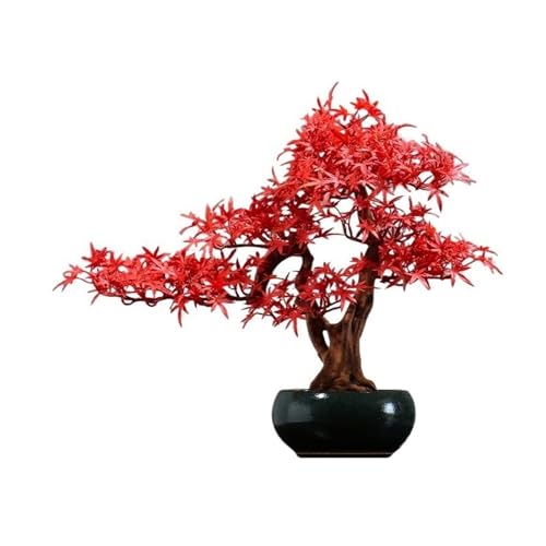 YXIANG56Q Fake Plants High-grade Hotel Desktop Landscaping Artificial Potted Plants Simulation Tree Bonsai Ornaments Desktop Decorations Bonsai Tree, yuqing2022