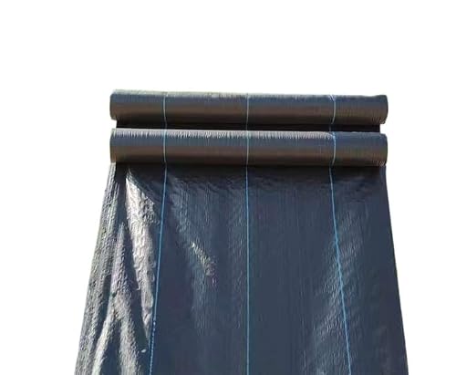 Treayes Heavy Duty Weed Barrier Fabric - 60cm/100cm/120cm Wide Ground Cover - 10m-200m Long,1pcs(1mx100m)