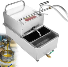 NIKAIDD Commercial Fryer Filter Machine,Oil Filtration Systems for Cooking Oil Separation,Stainless Steel Filler Cart for Restaurants,User-Friendly Mobility,Low Noise Operation